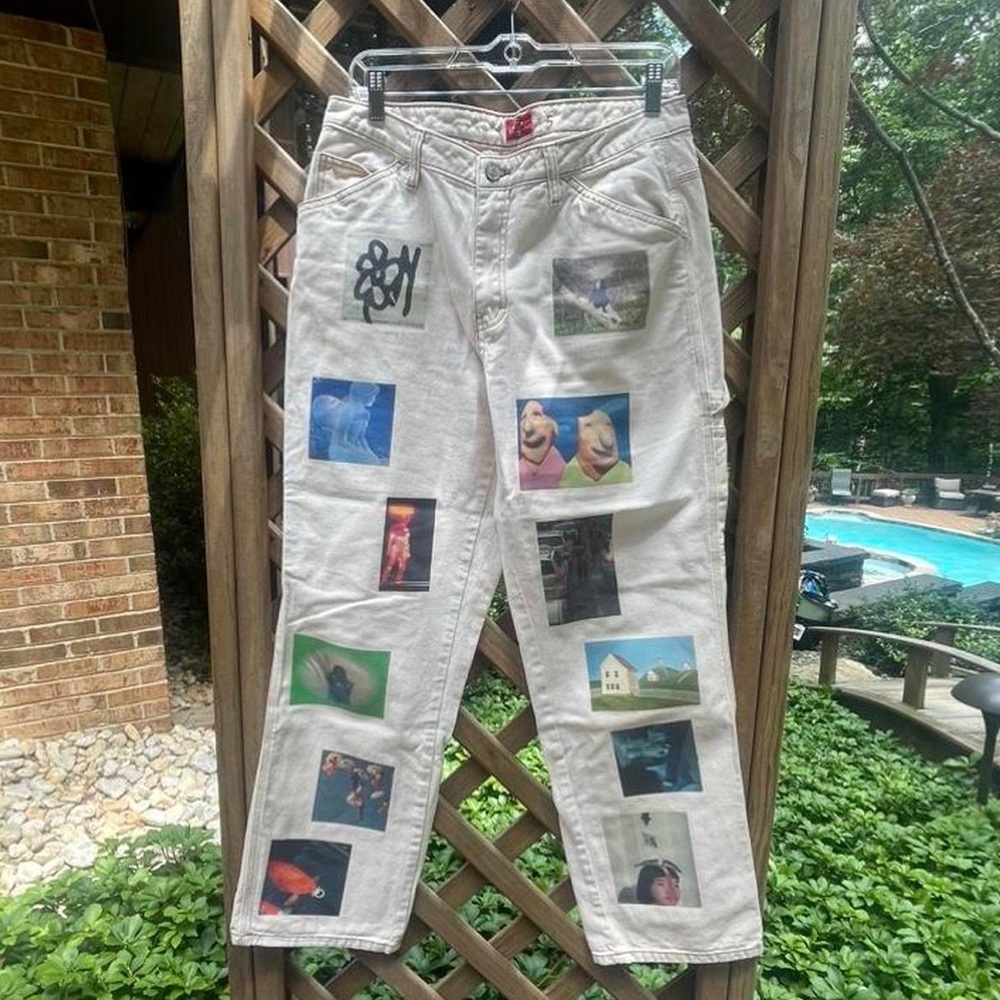 Customized graphic carpenter pants